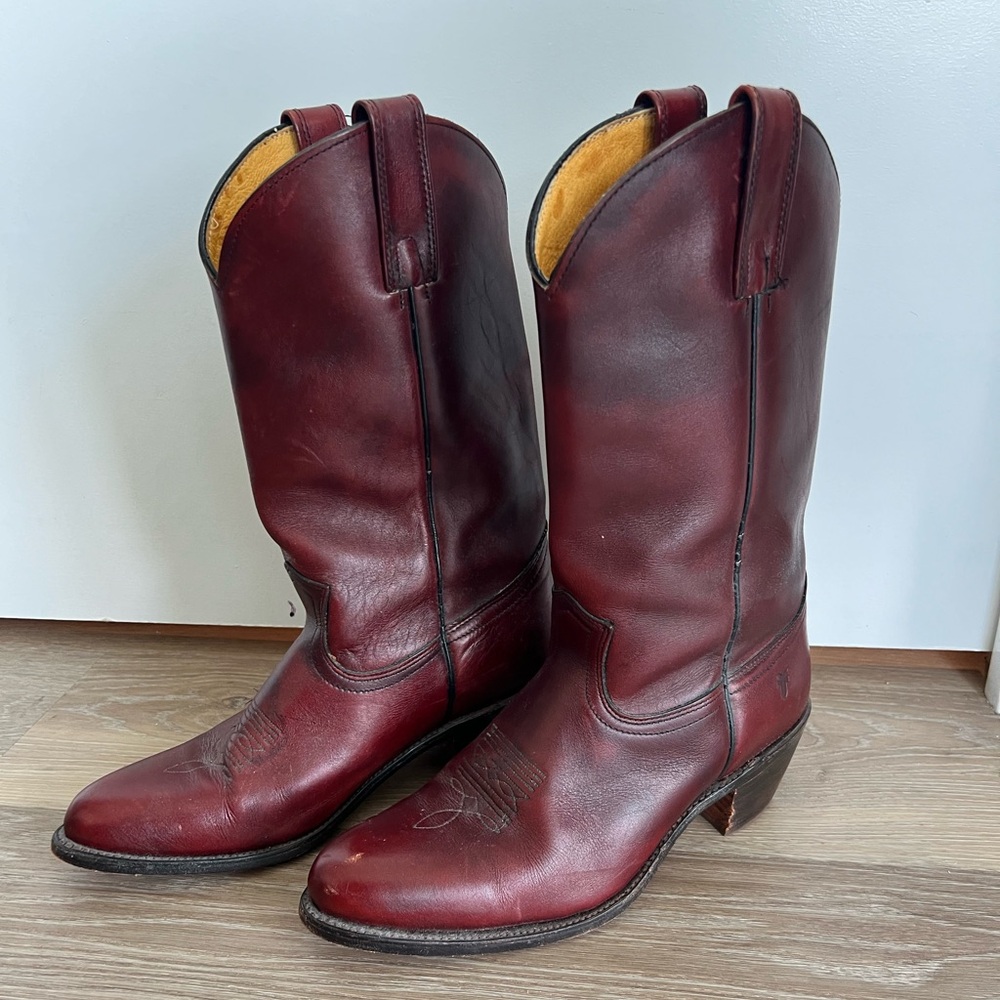 Frye Cowboy Western Boots Men’s size 13 Brown Leather